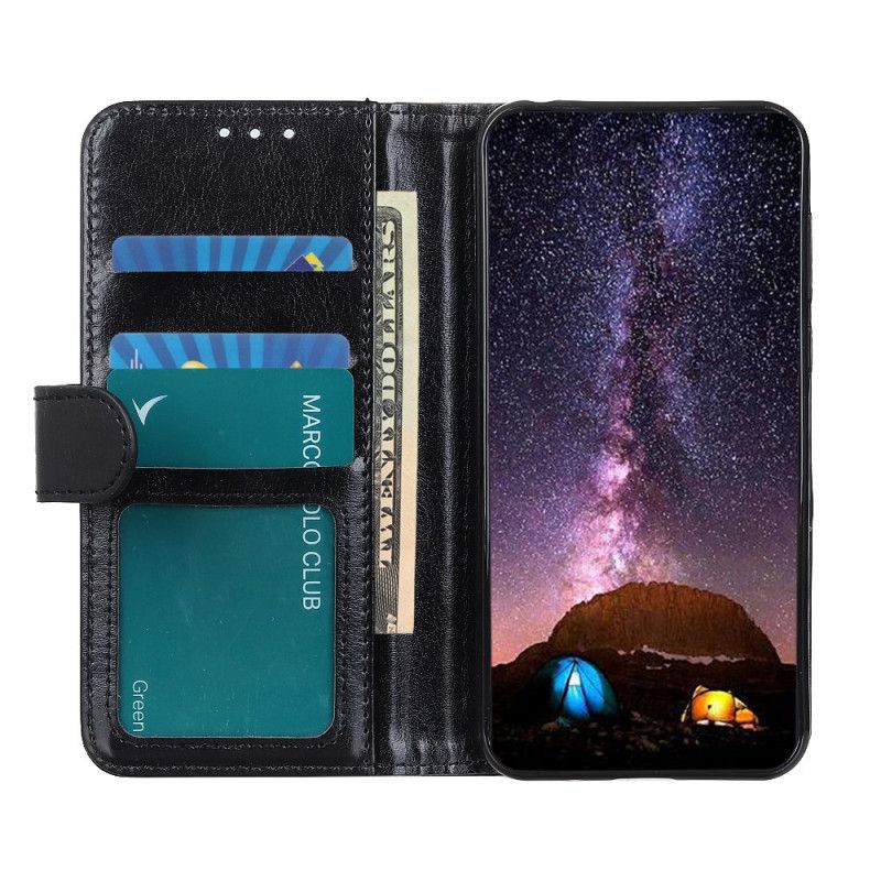 Flip Cover Læder Samsung Galaxy A02s Sort Frossen Finesse