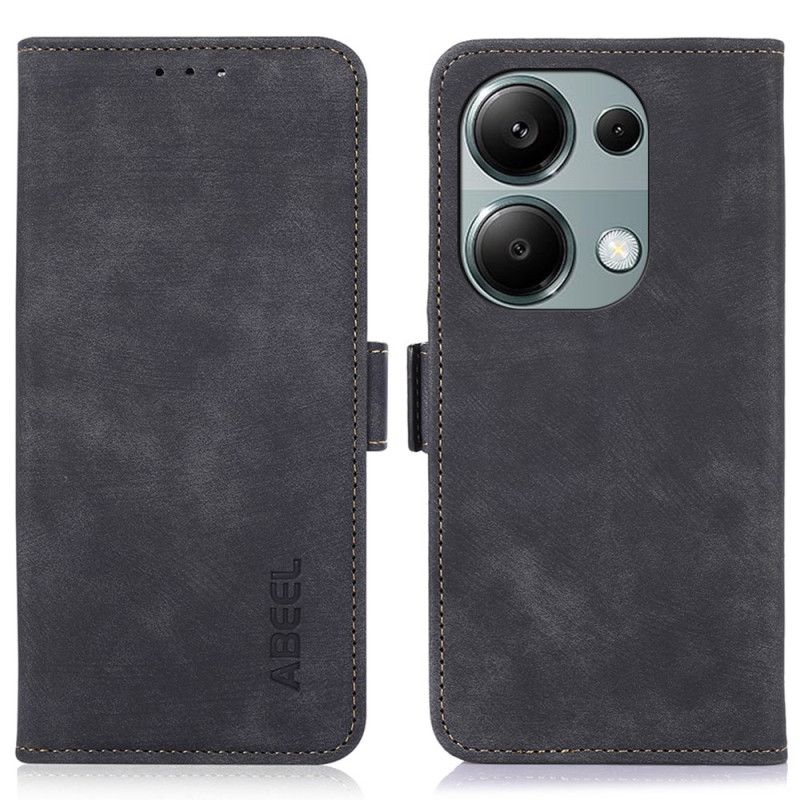 Flip Cover Til Xiaomi Redmi Note 13 Pro 4g Abeel Vintage Læderstil