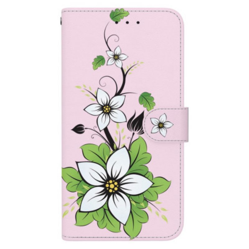 Flip Cover Til Xiaomi Redmi Note 13 Pro 4g Lilje I Thong