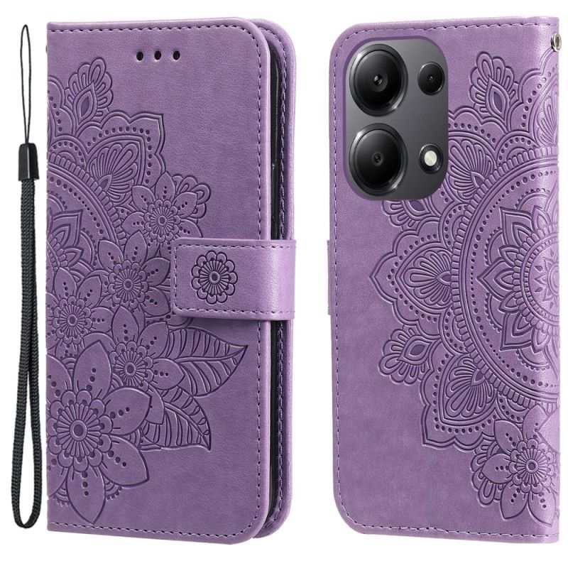 Flip Cover Til Xiaomi Redmi Note 13 Pro 4g Mandala Tryk