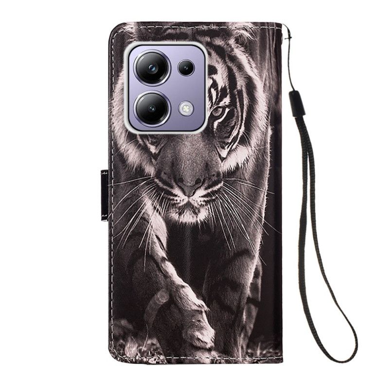 Flip Cover Til Xiaomi Redmi Note 13 Pro 4g Tiger Med Rem