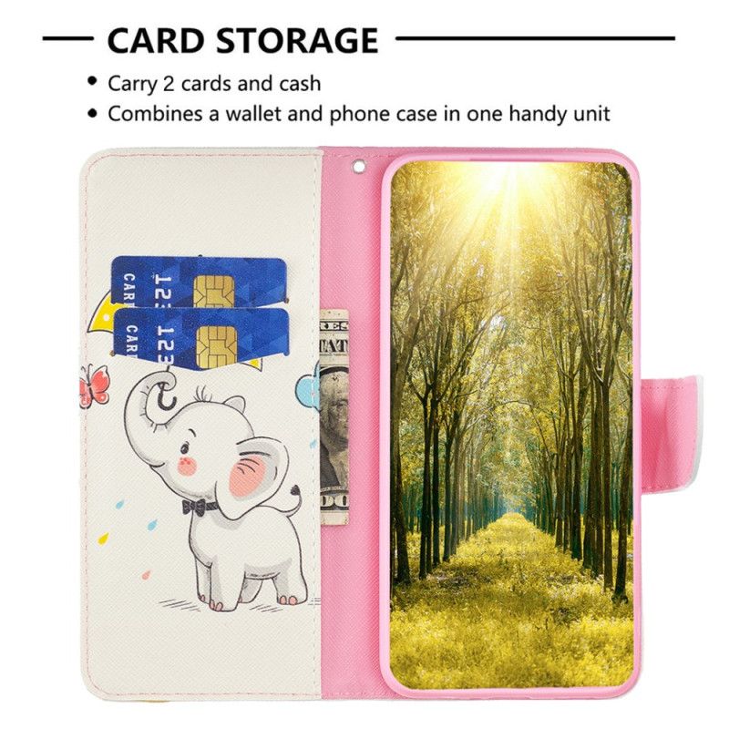 Flip Cover Xiaomi Redmi Note 13 Pro 4g Paraply Og Elefant