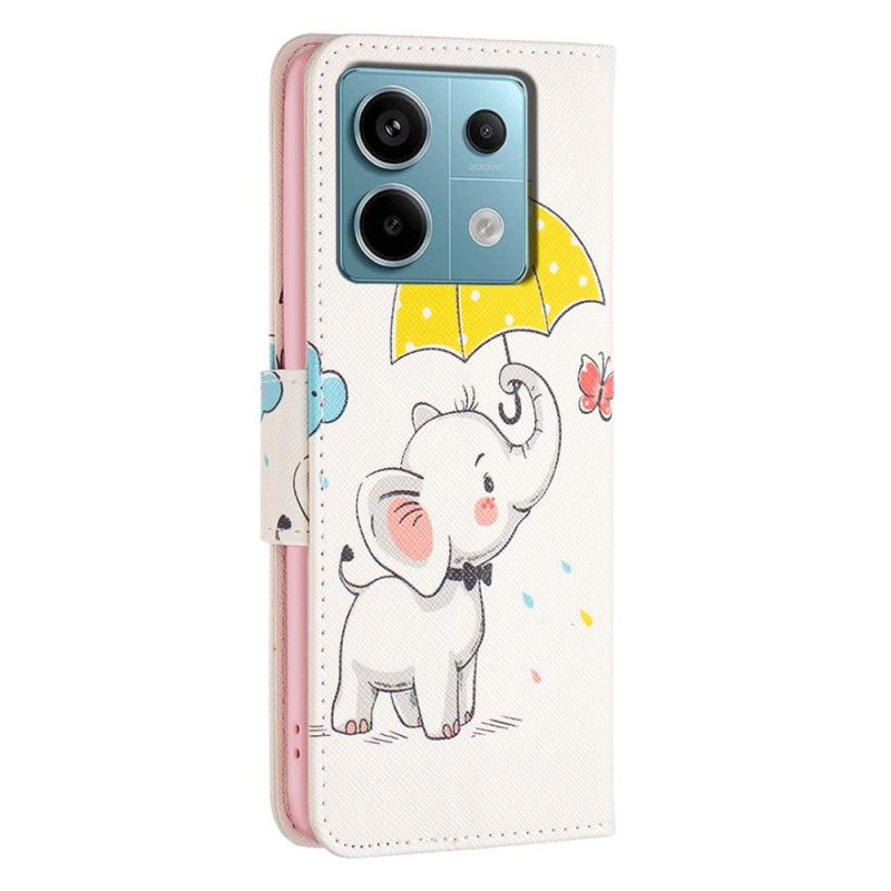 Flip Cover Xiaomi Redmi Note 13 Pro 4g Paraply Og Elefant