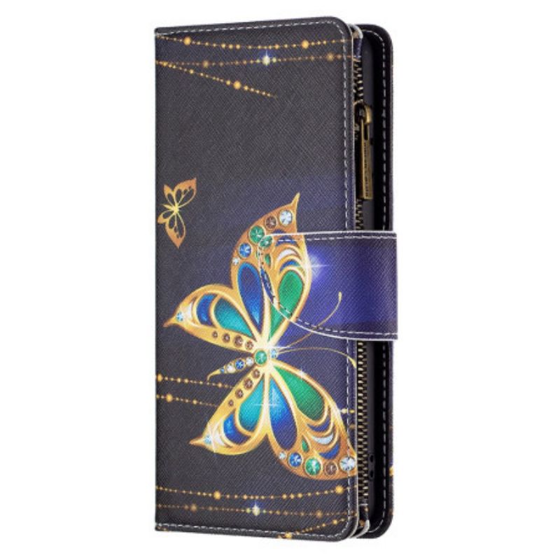 Flip Cover Xiaomi Redmi Note 13 Pro 4g Strass Sommerfuglepung Med Rem