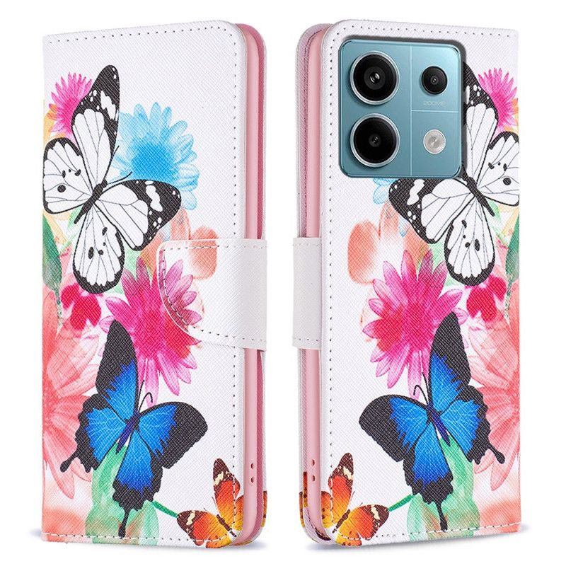 Flip Cover Xiaomi Redmi Note 13 Pro 4g To Sommerfugle