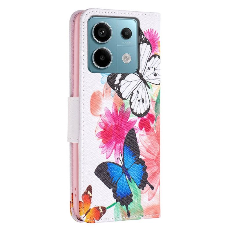 Flip Cover Xiaomi Redmi Note 13 Pro 4g To Sommerfugle