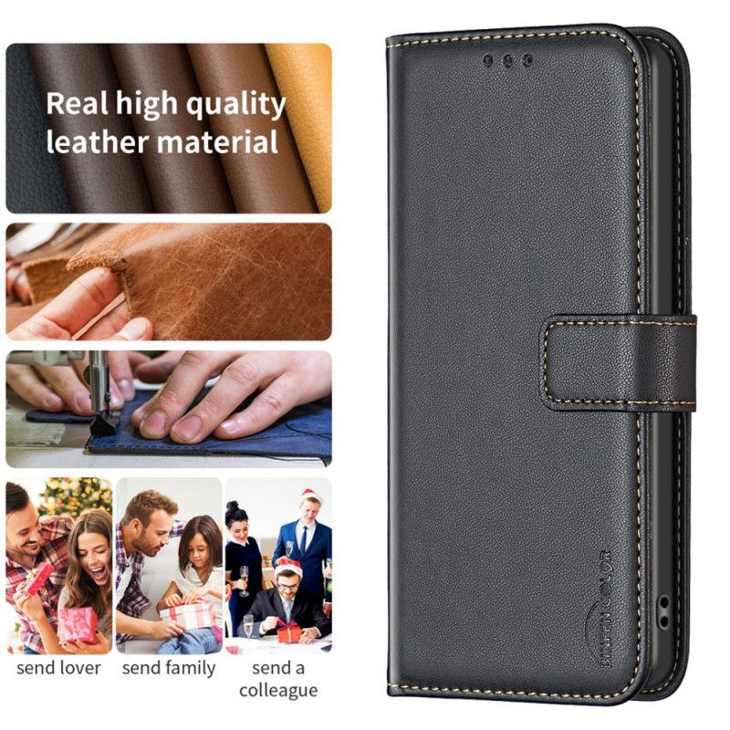 Læder Cover Xiaomi Redmi Note 13 Pro 4g Telefon Etui Binfen Farve