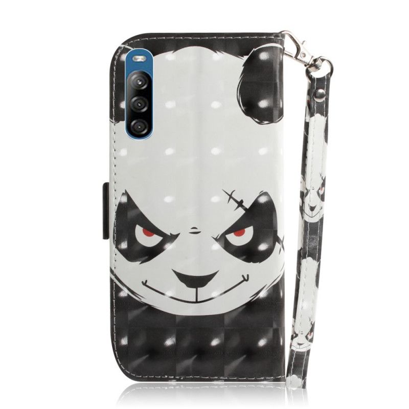 Flip Cover Sony Xperia L4 Mobilcover Vred Panda Med Rem