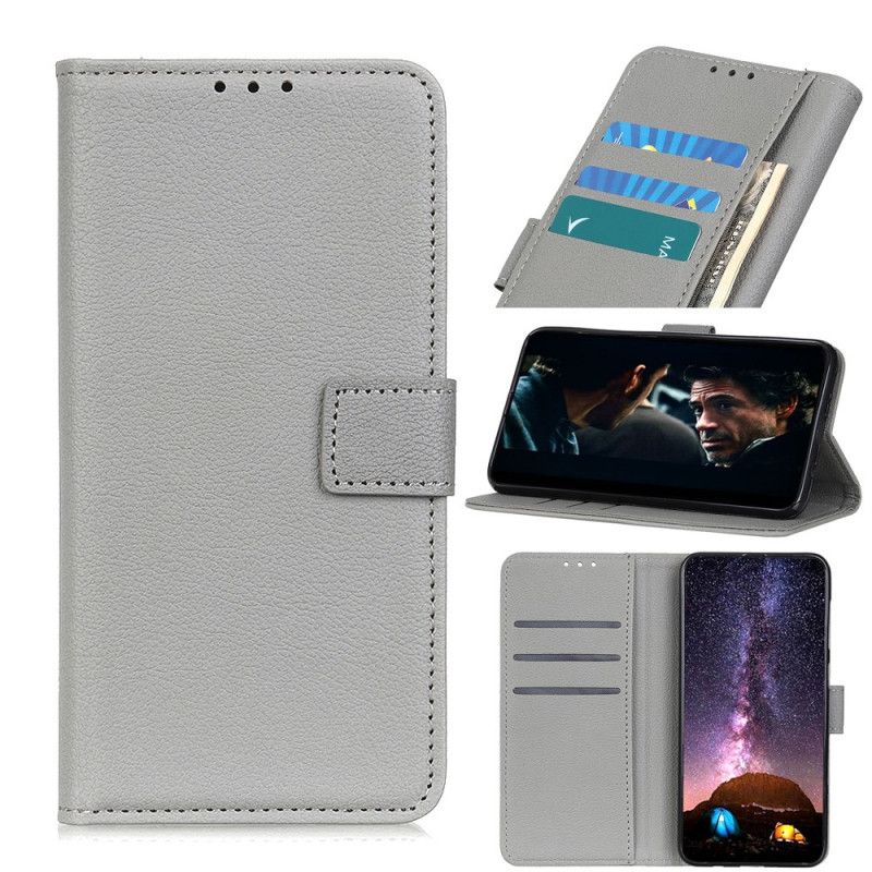 Flip Cover Sony Xperia L4 Sort Mobilcover Tekstureret Litchi