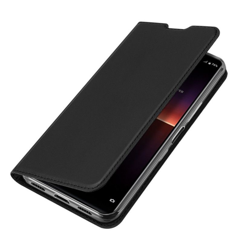 Læder Cover for Sony Xperia L4 Sort Pro Dux Ducis Hud