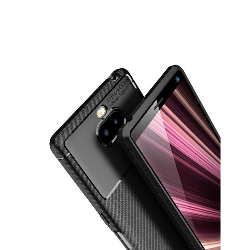 Cover Sony Xperia 10 Mørkeblå Mobilcover Ultrafint Kulstof