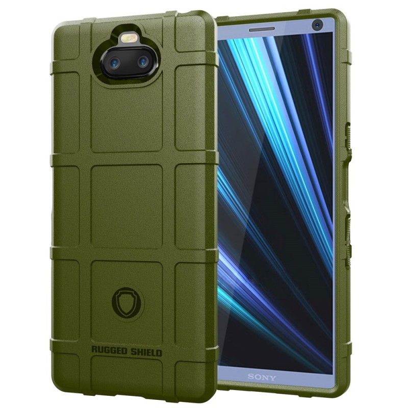 Cover Sony Xperia 10 Sort Robust Skjold