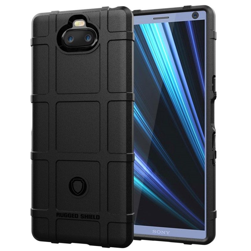 Cover Sony Xperia 10 Sort Robust Skjold