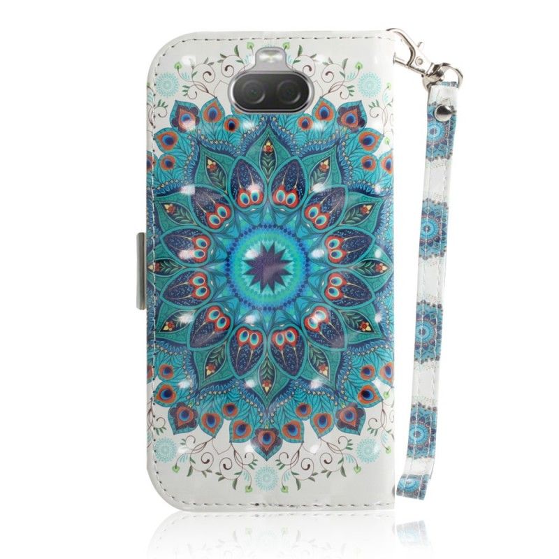 Flip Cover Sony Xperia 10 Mobilcover Mesterlig Mandala Med Rem