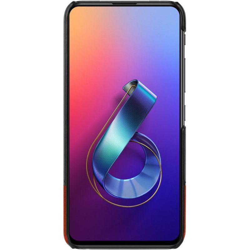 Cover Asus ZenFone 6 Sort Imak Ruiyi Serie Læder Effekt