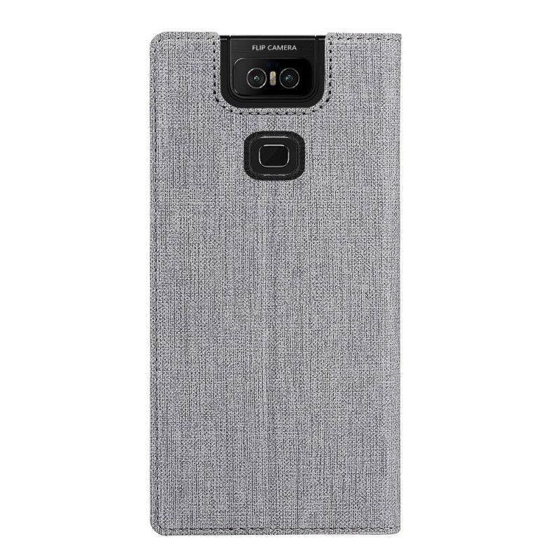 Læder Cover Asus ZenFone 6 Sort Struktureret