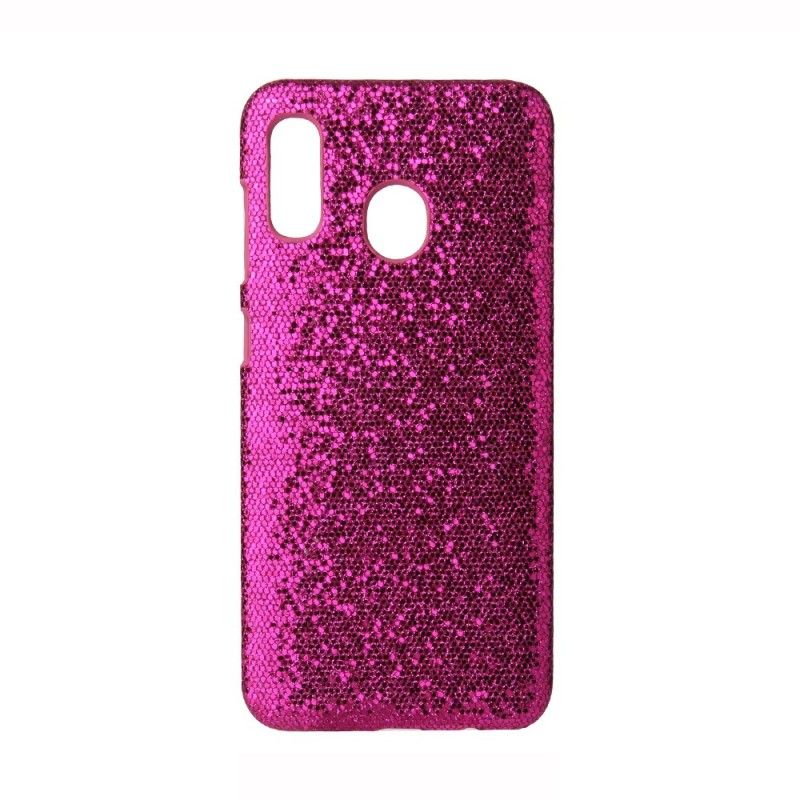 Cover for Samsung Galaxy A40 Magenta Pailletter