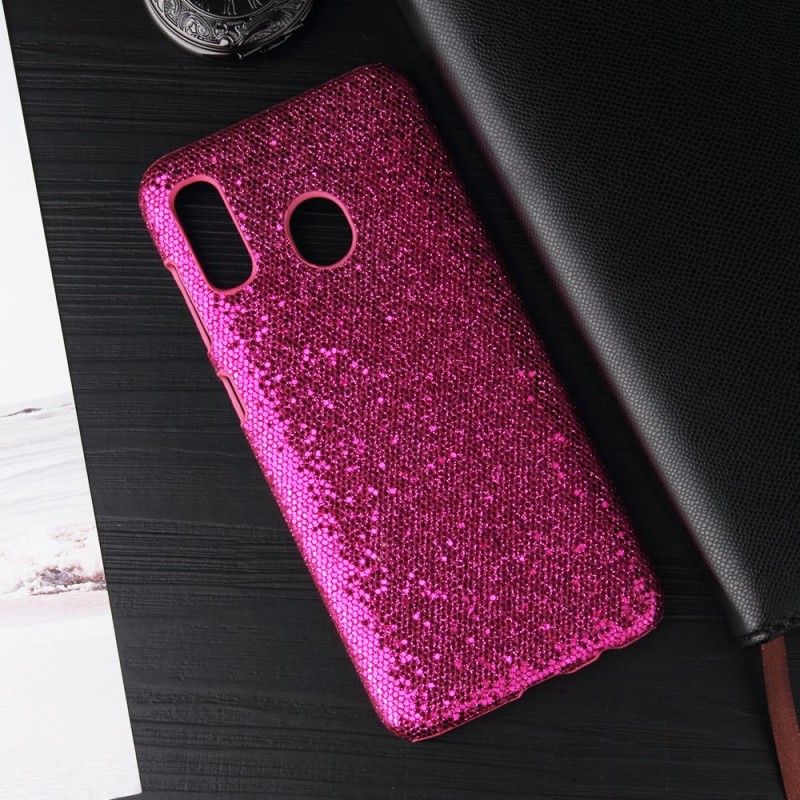 Cover for Samsung Galaxy A40 Magenta Pailletter