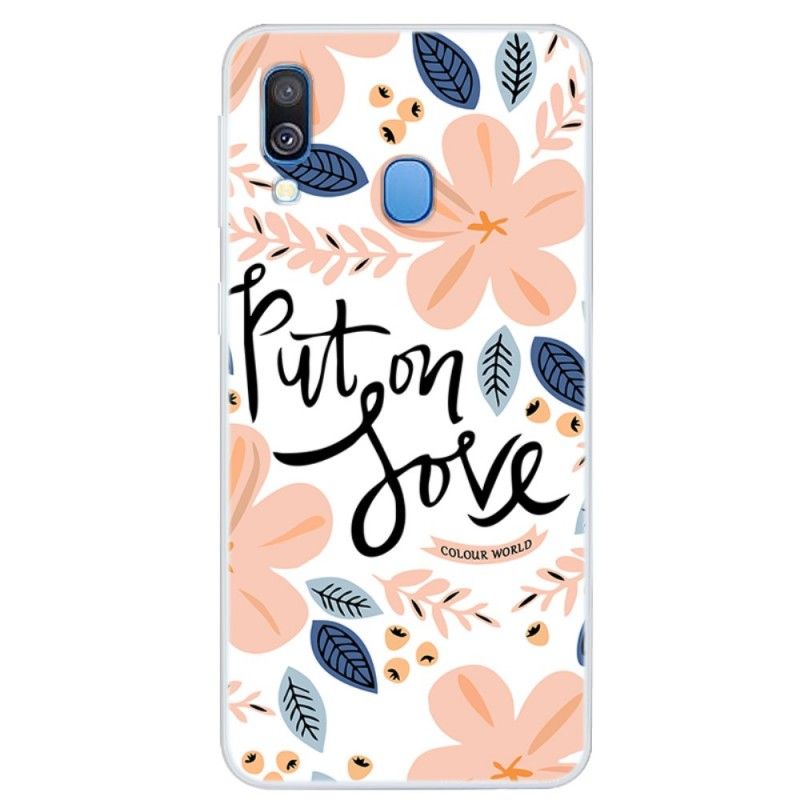 Cover for Samsung Galaxy A40 Sæt Kærlighed På