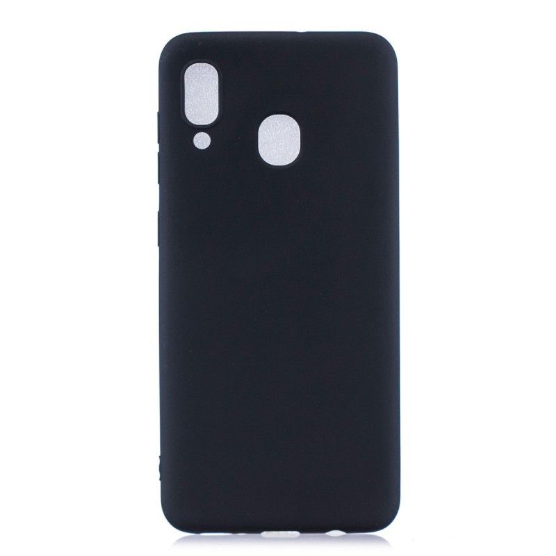 Cover for Samsung Galaxy A40 Sort Silikone Slik