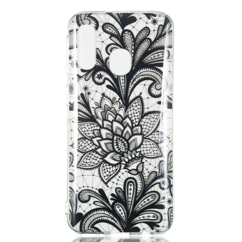 Cover Samsung Galaxy A40 Broderet Blomst Original