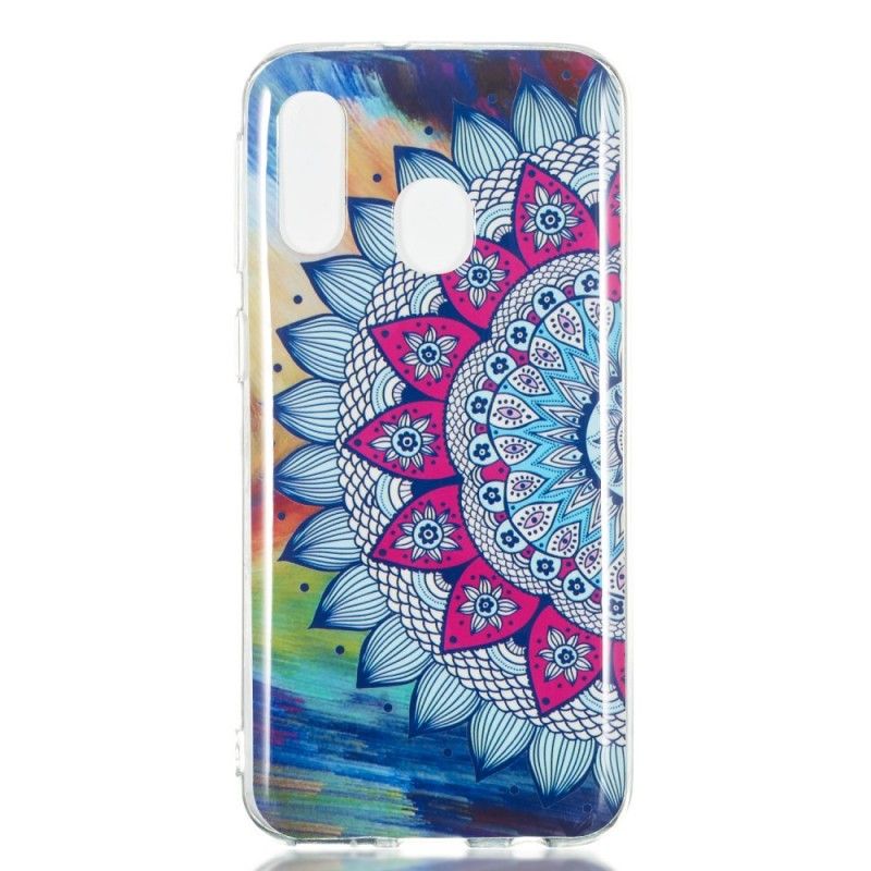 Cover Samsung Galaxy A40 Fluorescerende Mandala