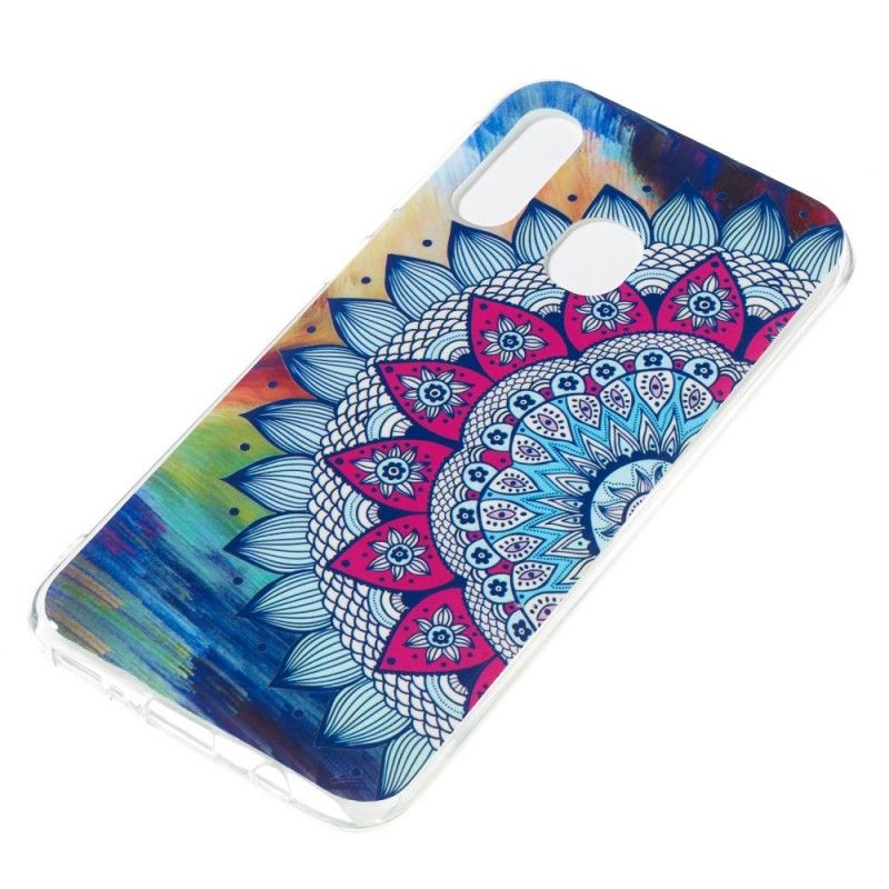 Cover Samsung Galaxy A40 Fluorescerende Mandala