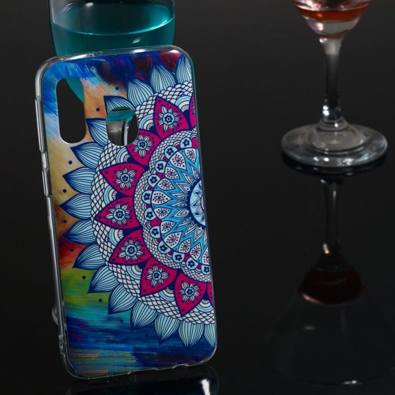 Cover Samsung Galaxy A40 Fluorescerende Mandala