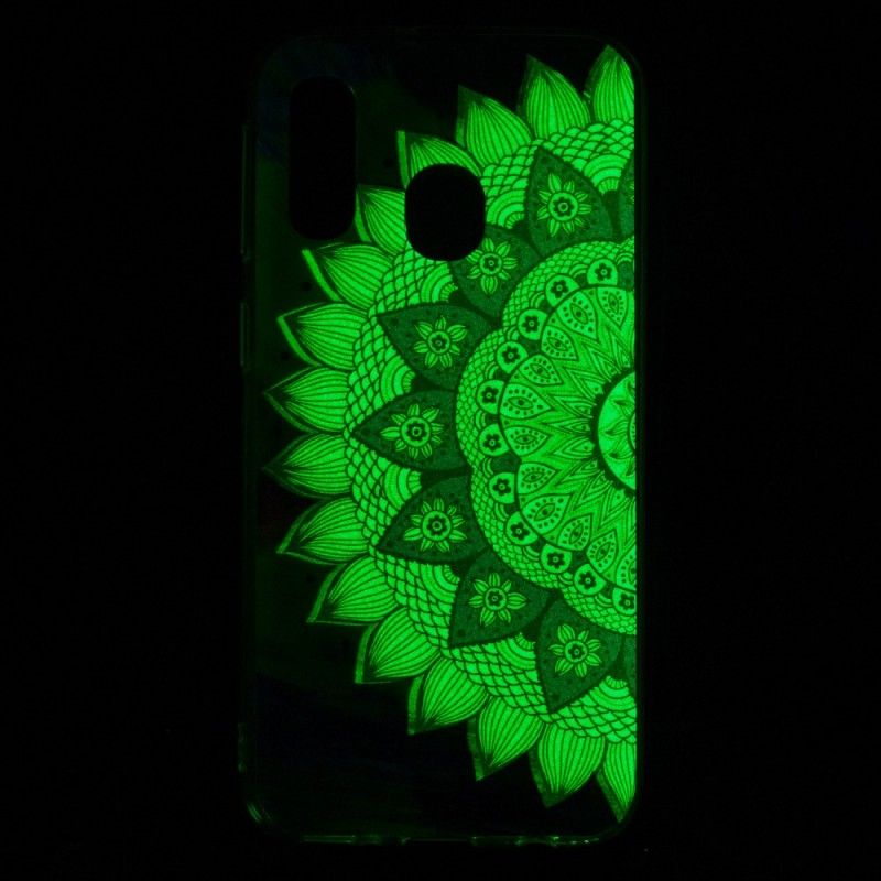 Cover Samsung Galaxy A40 Fluorescerende Mandala