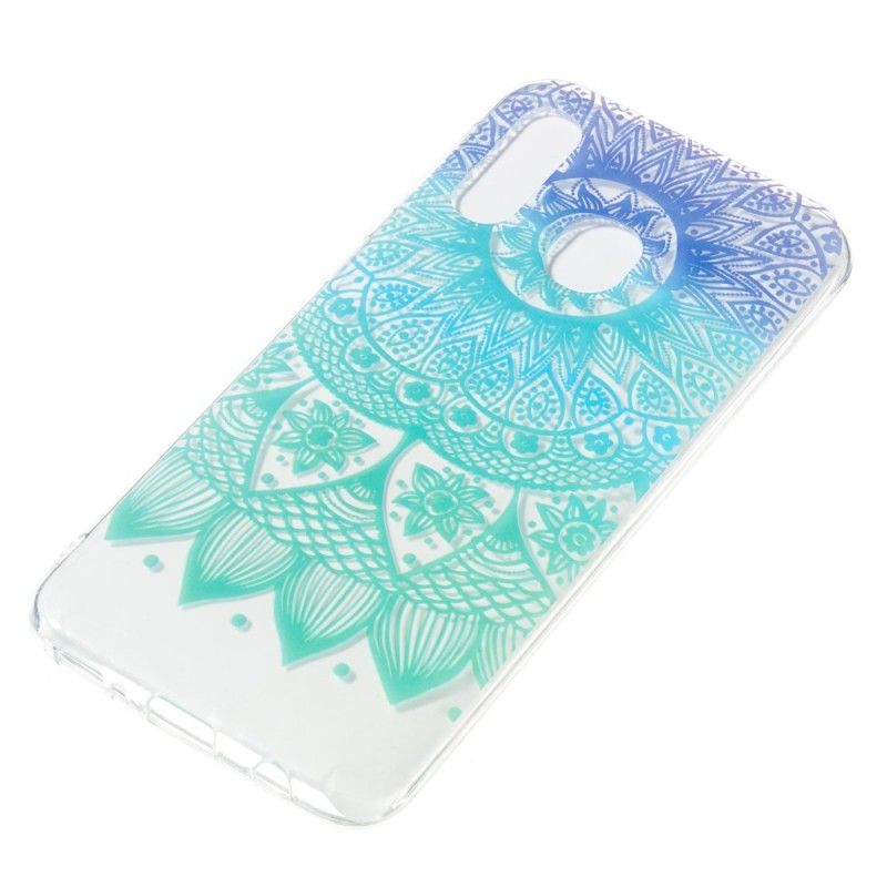 Cover Samsung Galaxy A40 Gennemsigtig Blå Mandala Beskyttelse