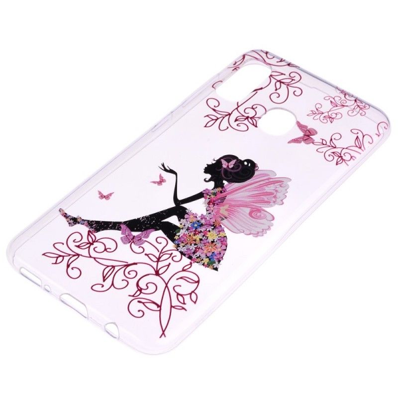 Cover Samsung Galaxy A40 Gennemsigtig Blomsterfe Beskyttelse