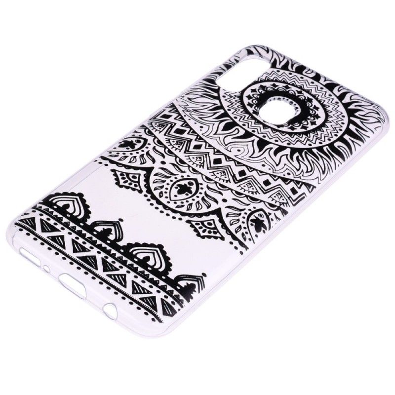 Cover Samsung Galaxy A40 Gennemsigtig Blomstermandala Original