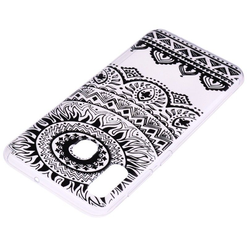 Cover Samsung Galaxy A40 Gennemsigtig Blomstermandala Original