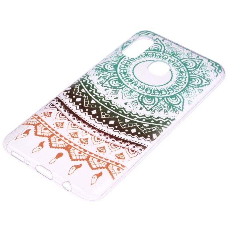 Cover Samsung Galaxy A40 Gennemsigtig Farverig Mandala Original