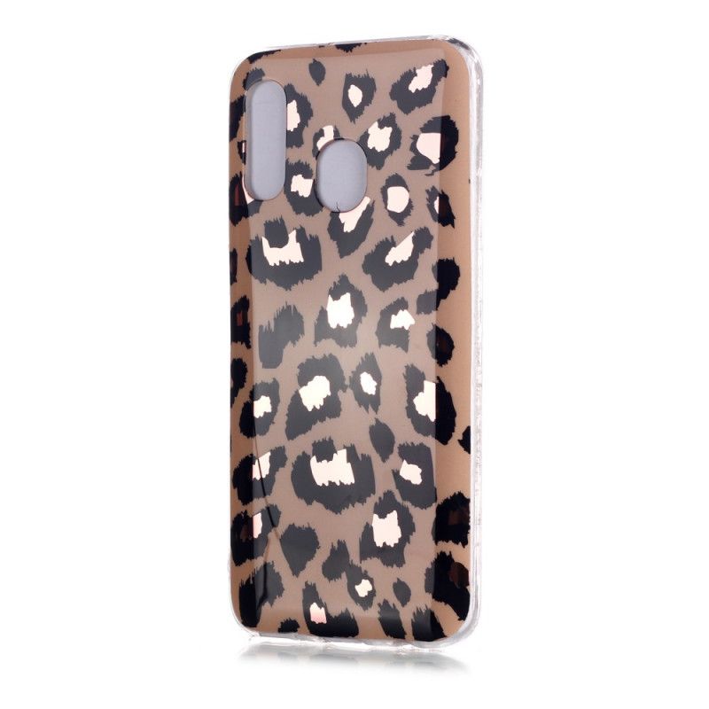 Cover Samsung Galaxy A40 Leopardstil Marmor