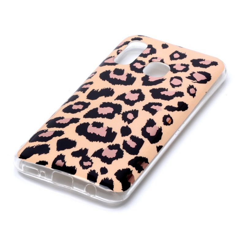 Cover Samsung Galaxy A40 Leopardstil Marmor