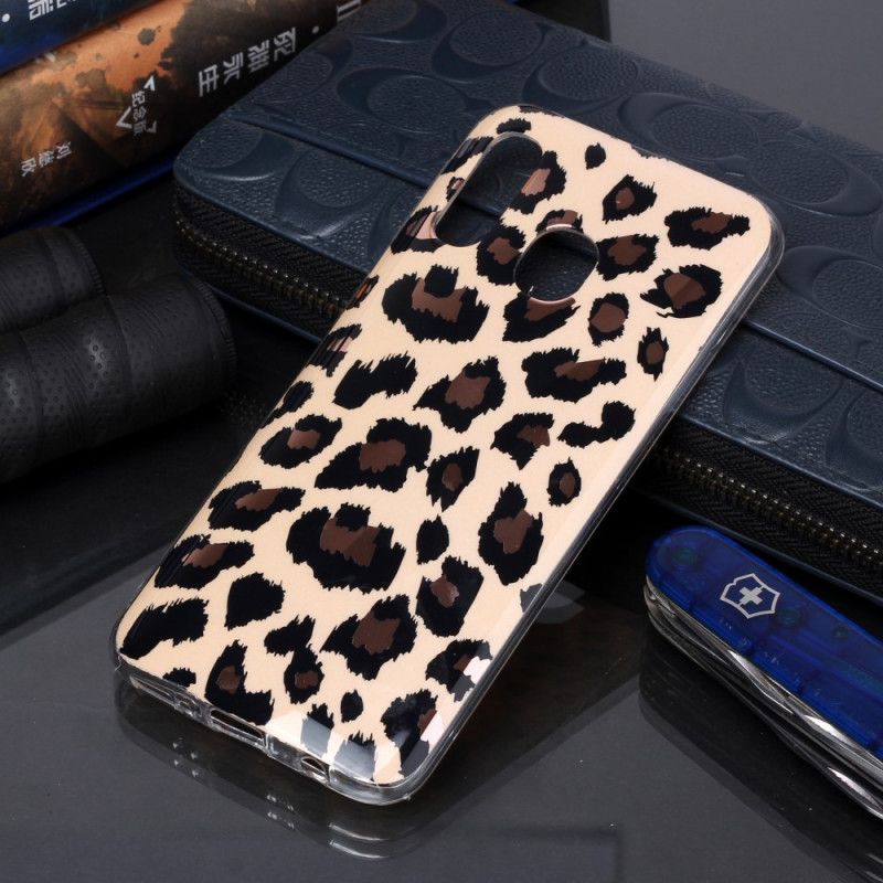 Cover Samsung Galaxy A40 Leopardstil Marmor