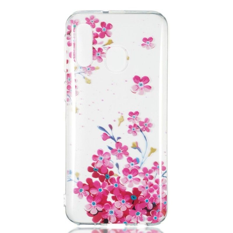 Cover Samsung Galaxy A40 Lille Lyserød Have