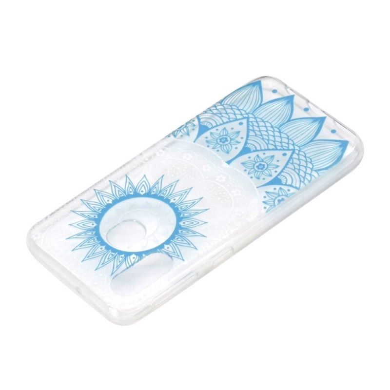 Cover Samsung Galaxy A40 Lyseblå Gennemsigtig Farverig Mandala Original