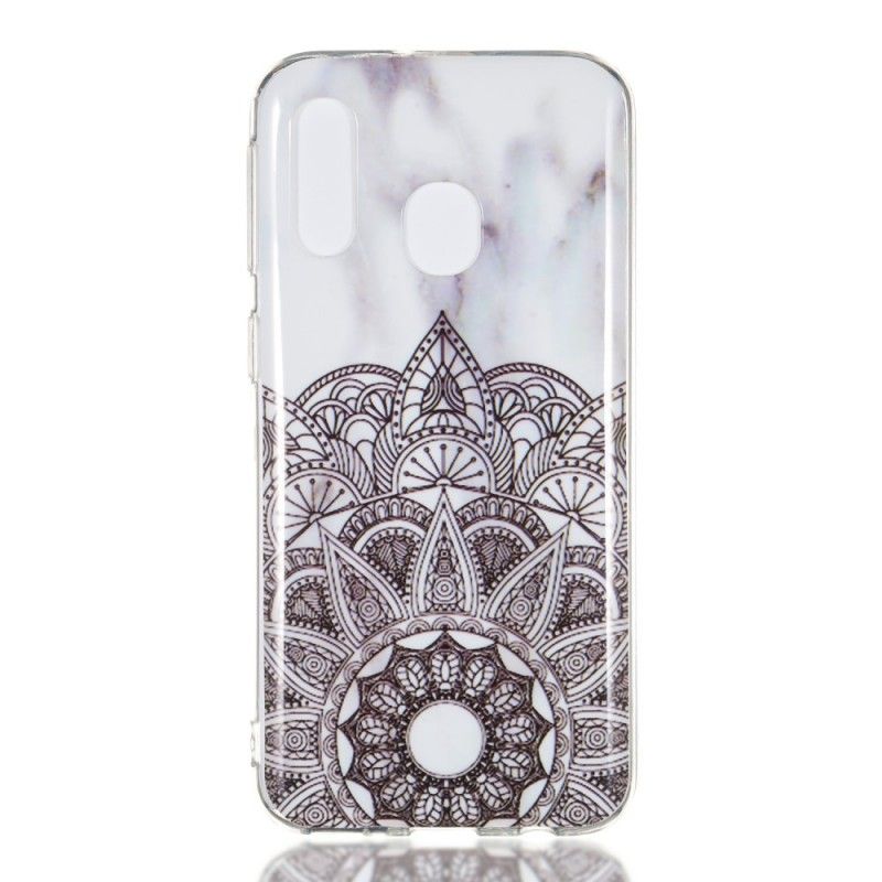 Cover Samsung Galaxy A40 Mobilcover Marmoreret Mandala