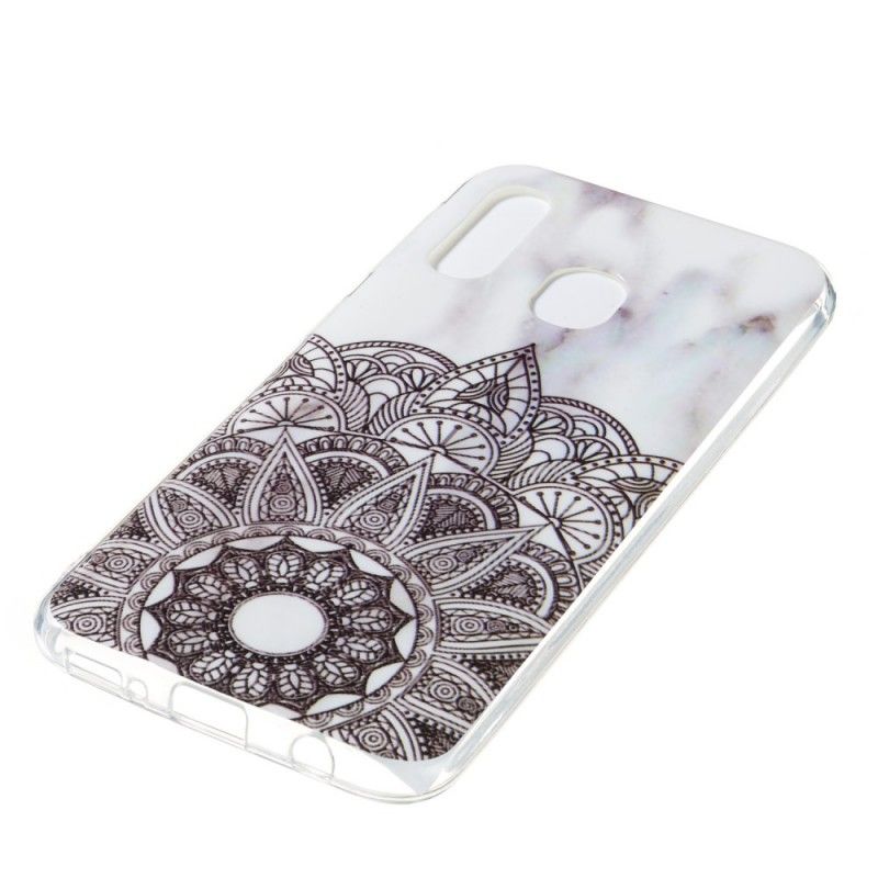 Cover Samsung Galaxy A40 Mobilcover Marmoreret Mandala