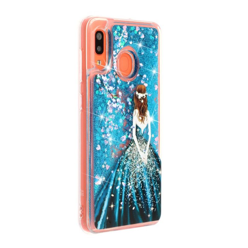 Cover Samsung Galaxy A40 Mobilcover Prinsesse Glitter