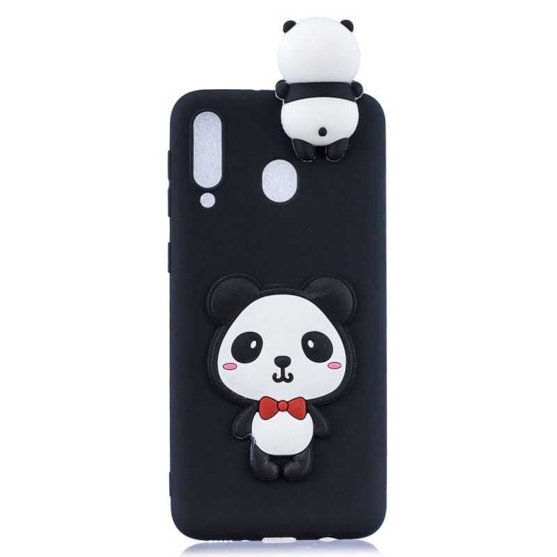 Cover Samsung Galaxy A40 Rød 3D Hvorfor Ikke Panda