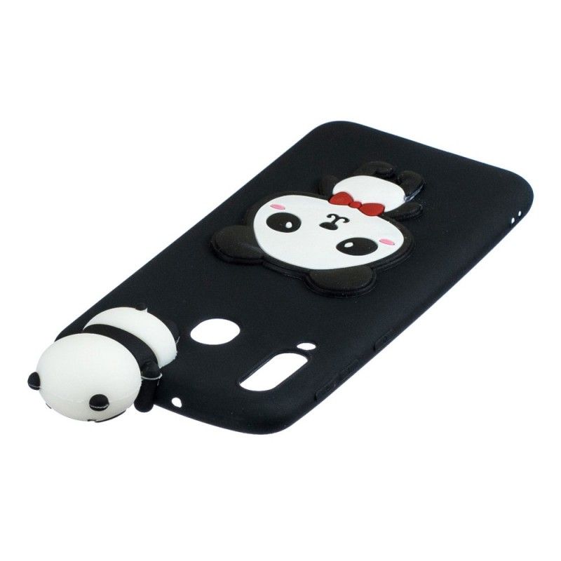 Cover Samsung Galaxy A40 Rød 3D Hvorfor Ikke Panda