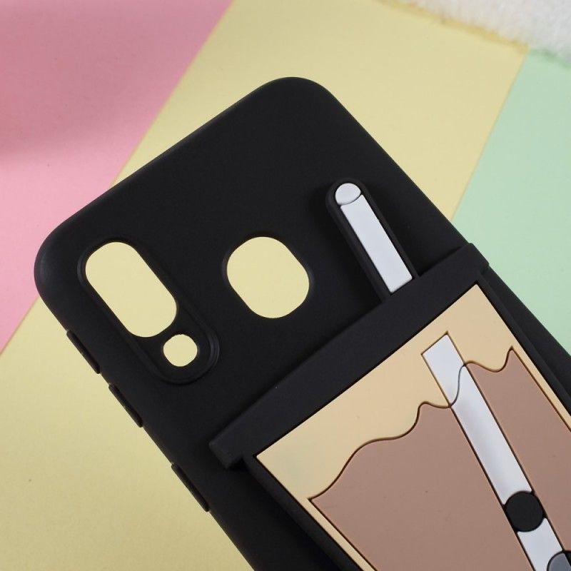 Cover Samsung Galaxy A40 Sort Boble Te