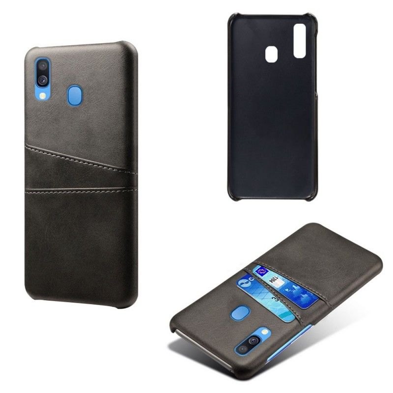 Cover Samsung Galaxy A40 Sort Kortholder