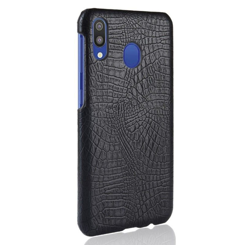 Cover Samsung Galaxy A40 Sort Krokodillehudeffekt