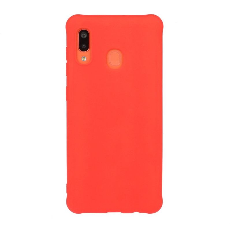 Cover Samsung Galaxy A40 Sort Mat Farve Silikone I Massiv Farve Beskyttelse