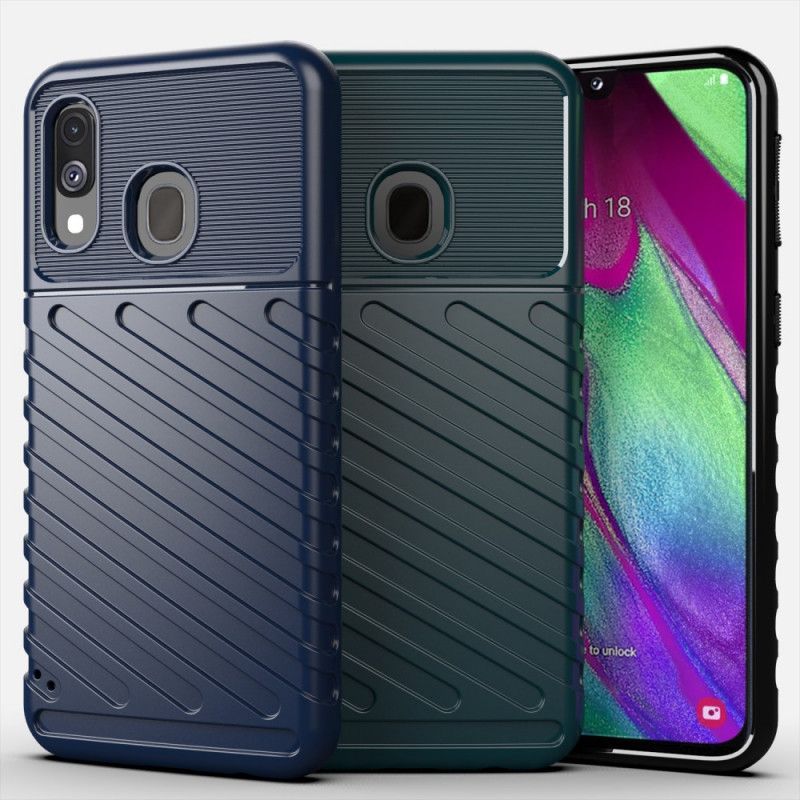 Cover Samsung Galaxy A40 Sort Torden Serie