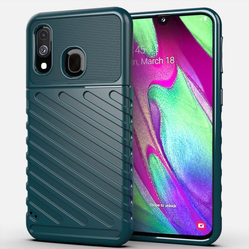 Cover Samsung Galaxy A40 Sort Torden Serie